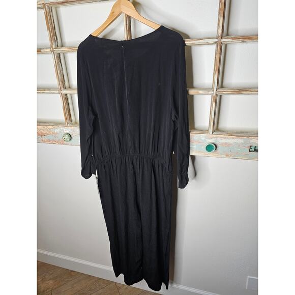 NWT Avenue Black Cold Shoulder Boat Neck Ladies Jumpsuit size 18/20 - Picture 7 of 16